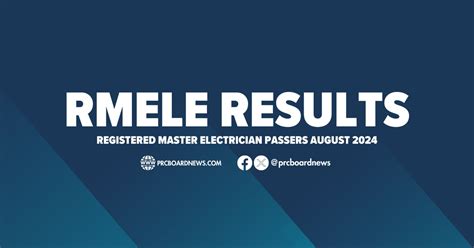 let prc result 2024|RMELE RESULTS: August 2024 Registered Master Electrician .
